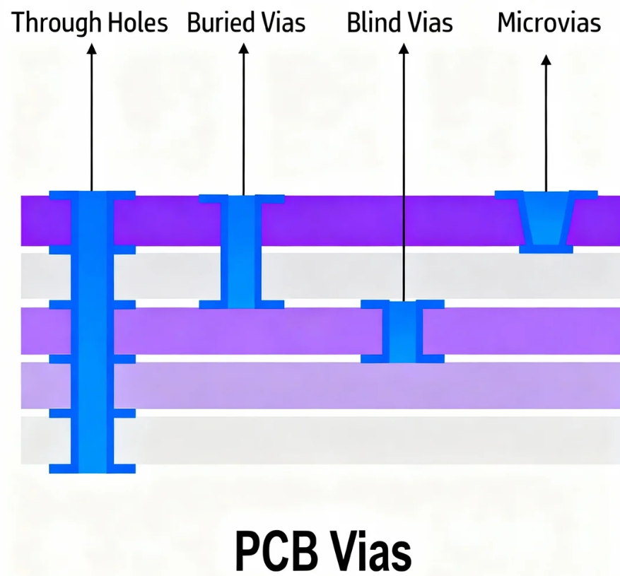 Stacked Vias in HDI PCBs: Design, Manufacturing, and Reliability