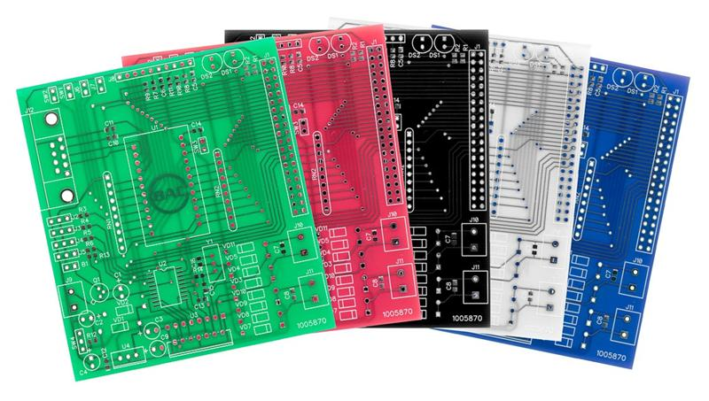 different colors of PCB solder mask